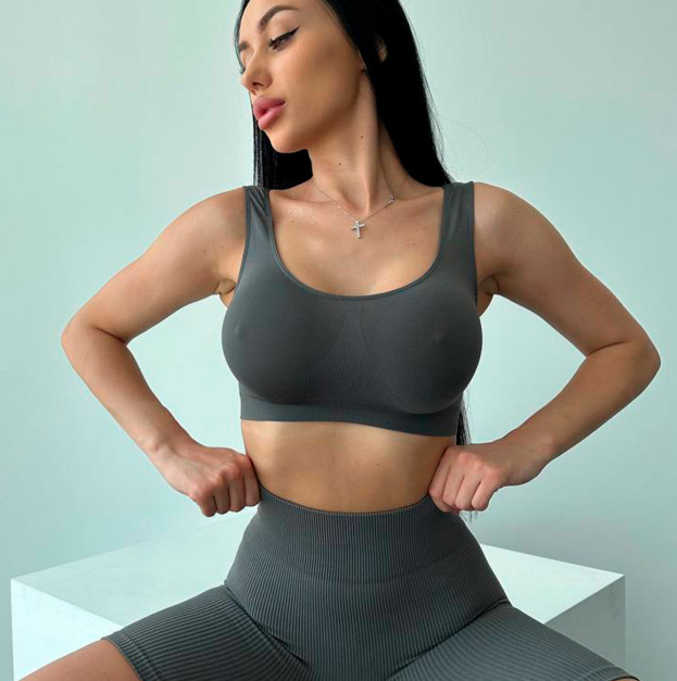 Топ Спортивний Сірий