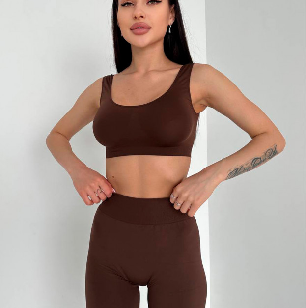 Топ Спортивний Коричневий