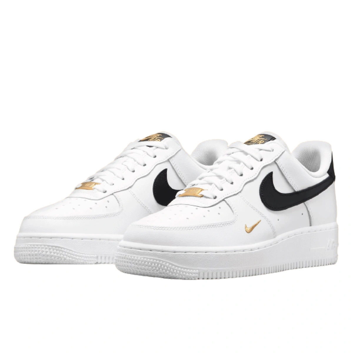 Nike air force 1 low gold swoosh hotsell