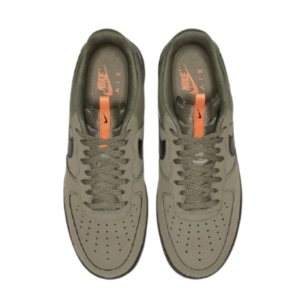 Nike air force 1 7 trainers medium olive white gum outlet