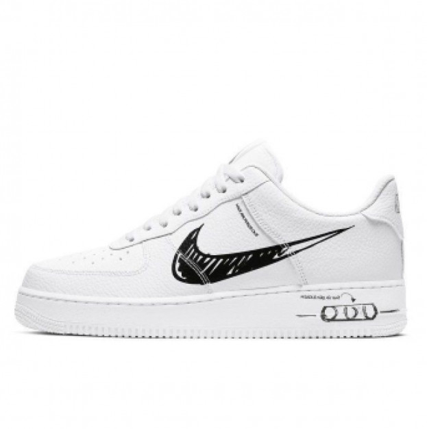 Nike Air Force 1 Low Sketch White Black CW7581-101