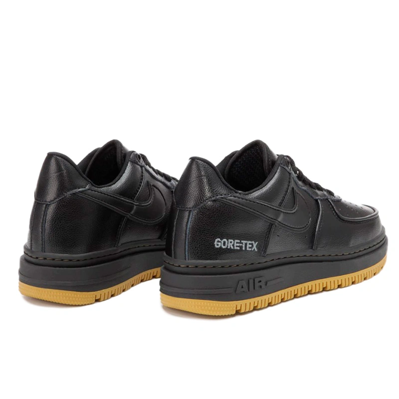 Nike air force 1 low black gum sole sale
