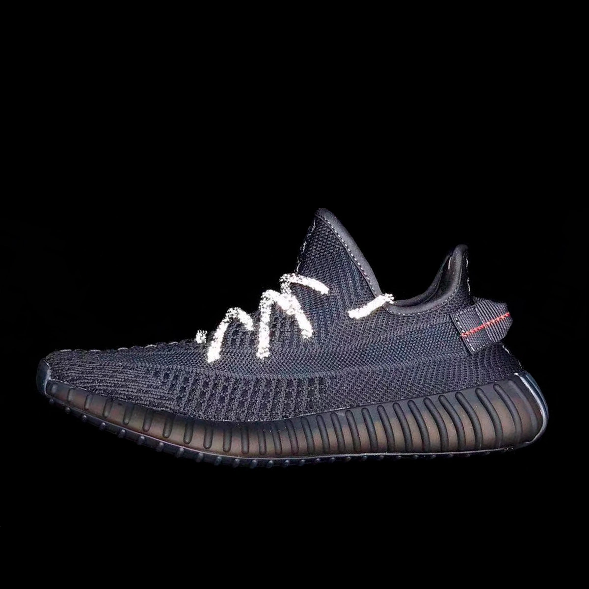 Adidas Yeezy 350 boost V2 Static Black Reflective Laces FU9006 Sneakers .ua