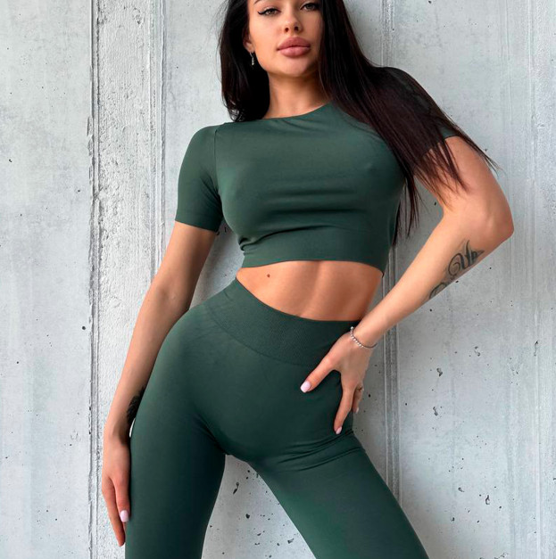 Кроп Топ Зелений
