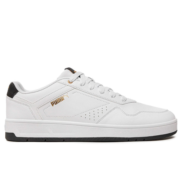 Puma Court Classic White Black Gold 395018-07