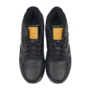 Reebok Classic Leather Black Grey З ФЛІСОМ