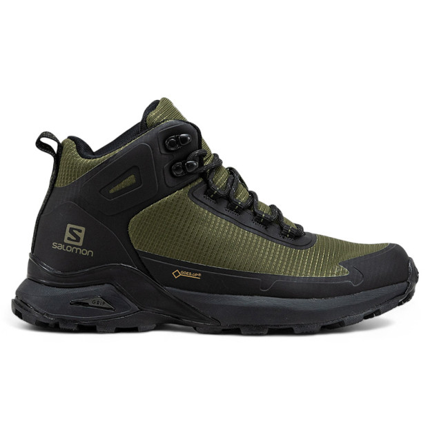Salomon Cross Hike Gore-Tex Khaki Black З ХУТРОМ