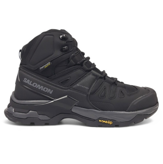 Salomon Quest 4 Mid Thinsulate Gore-Tex Black Grey З ХУТРОМ