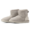 UGG Mini Light Grey Metallic Suede