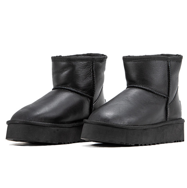 UGG Mini Leather Black Platform