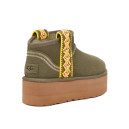 UGG Ultra Mini Classic Braid Platform Boot Olive