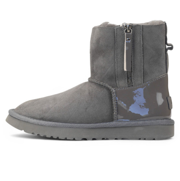 UGG Classic Short Zip Lacquer Gray