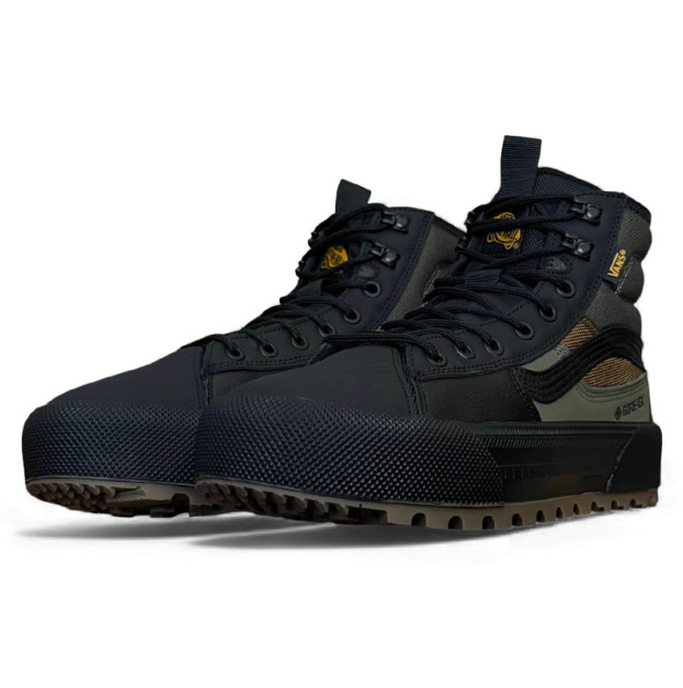 Vans Old Skool MTE 1 Gore-Tex Hi Black Khaki С МЕХОМ