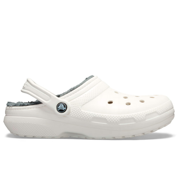 Crocs Classic Lined Clog White Grey