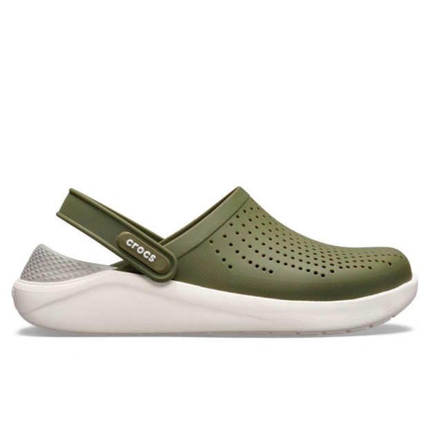 Crocs LiteRide Clog Army Green White