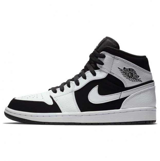 Jordan 1 Mid White Black 554724-113