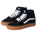 Vans Old Skool High Black White Gum З ХУТРОМ