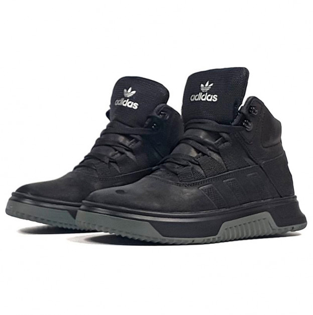 Adidas Posturo Design Boots Black Winter С МЕХОМ