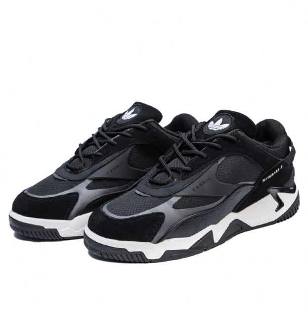 Adidas Niteball 2.0 Black White Winter С МЕХОМ