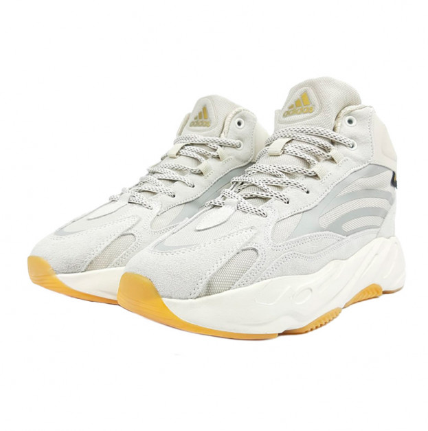 Adidas Yeezy Boost 700 High White Grey Winter С МЕХОМ