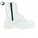 Dr. Martens Jadon Smooth Leather Boots Zip White