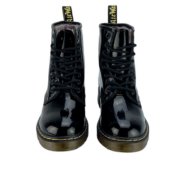 Dr. Martens Jadon Leather Polished Boots Black С МЕХОМ