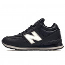 New Balance 574 Black White Winter С МЕХОМ