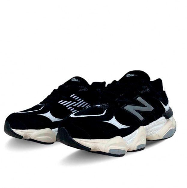 New Balance 9060 Black White Winter С МЕХОМ