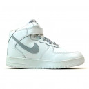 Nike Air Force 1 High White Reflective Winter С МЕХОМ