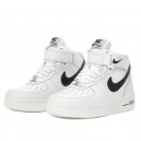 Nike Air Force 1 High White Black Winter С МЕХОМ