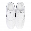 Nike SB Dunk Low White Black Winter С МЕХОМ