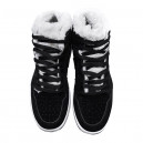 Jordan 1 Retro Mid Black White Winter С МЕХОМ