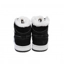 Jordan 1 Retro Mid Black White Winter С МЕХОМ