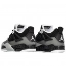 Jordan 4 Retro Black Grey White Winter С МЕХОМ