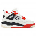 Jordan 4 White Red Winter З ХУТРОМ