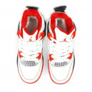 Jordan 4 White Red Winter З ХУТРОМ