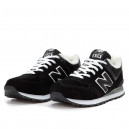 New Balance 574 Black White Winte С МЕХОМ