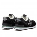 New Balance 574 Black White Winte С МЕХОМ