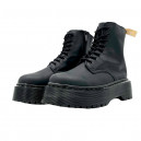 Dr. Martens Jadon Smooth Leather Platform Boots Triple Black Zip С МЕХОМ