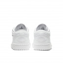 Jordan 1 Low Triple White Tumbled Leather 553558-130
