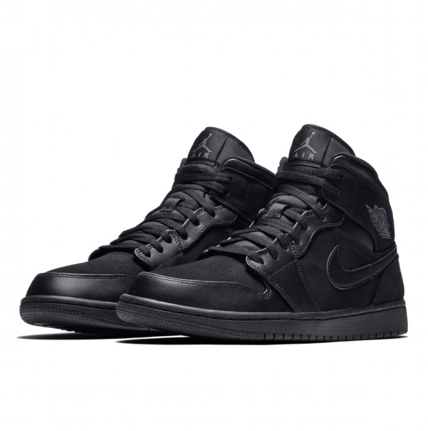 Jordan 1 Mid Triple Black 554724-050