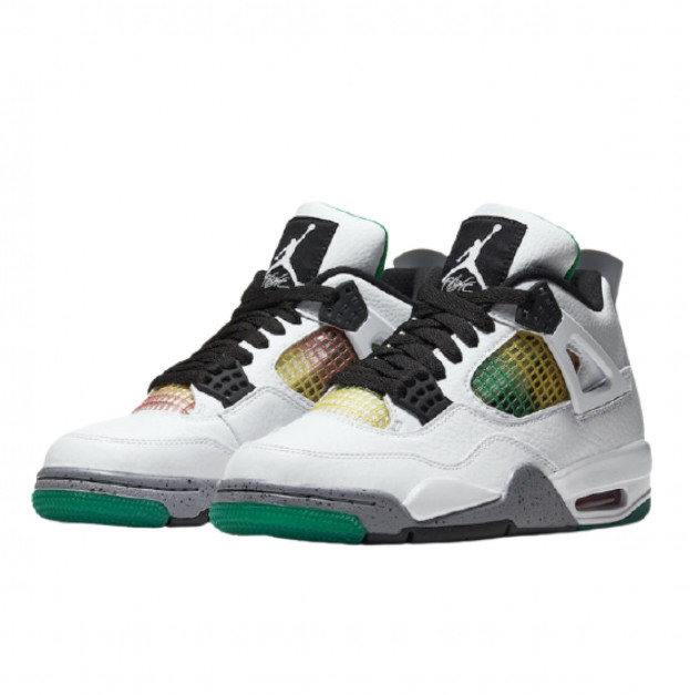 Jordan 4 Retro Lucid Green Rasta AQ9129-100