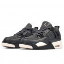 Jordan 4 Grey Black White Winter С МЕХОМ