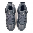 Jordan 4 Grey Black White Winter С МЕХОМ