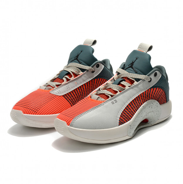 Jordan XXXV Light Grey Red