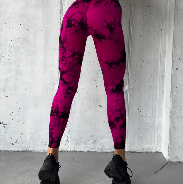 Легінси Рожево-Чорні з Push-Up Ефектом