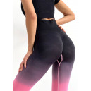 Легінси Чорно-Рожеві з Push-Up Ефектом