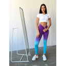 Легінси Фіолетово-Бірюзові з Push-Up Ефектом