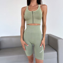 Топ Спортивний на Застібці Оливковий