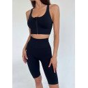 Топ Спортивний на Застібці Чорний